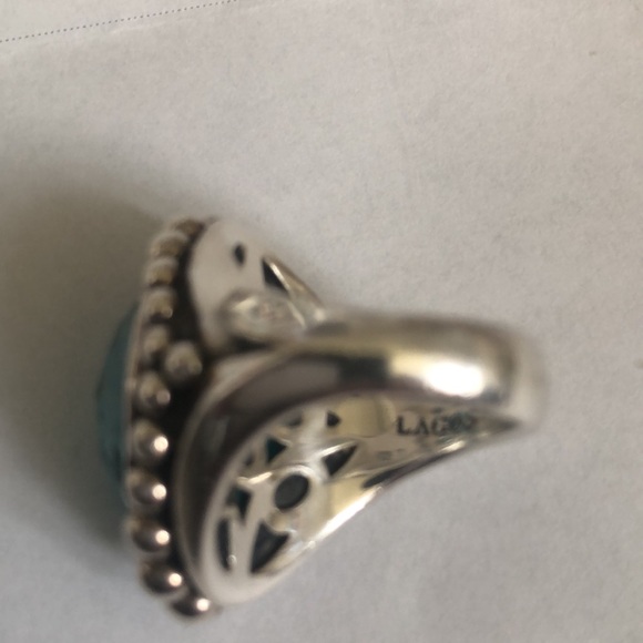Lagos sterling silver with turquoise ring in size 7! Like new - Picture 9 of 12